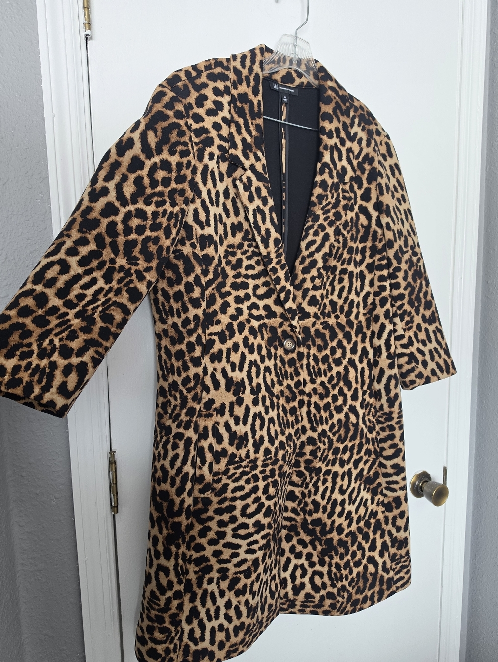INC Leopard Jacket - Scuba Material Size XL